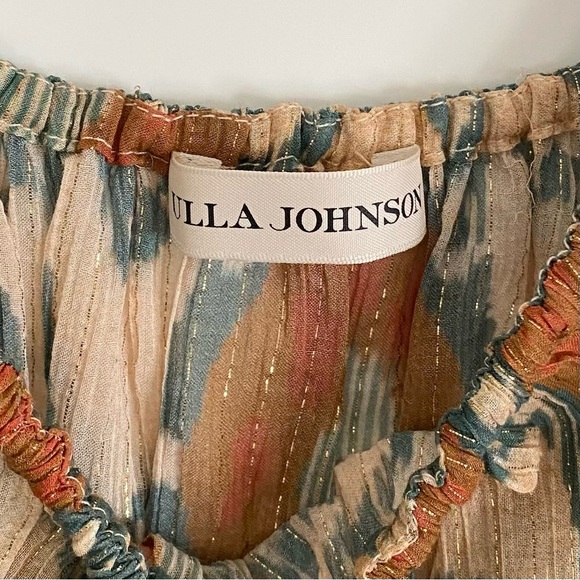 Ulla Johnson Medha Puff Sleeve Blouse in Nimbus (4) - Picture 6 of 7